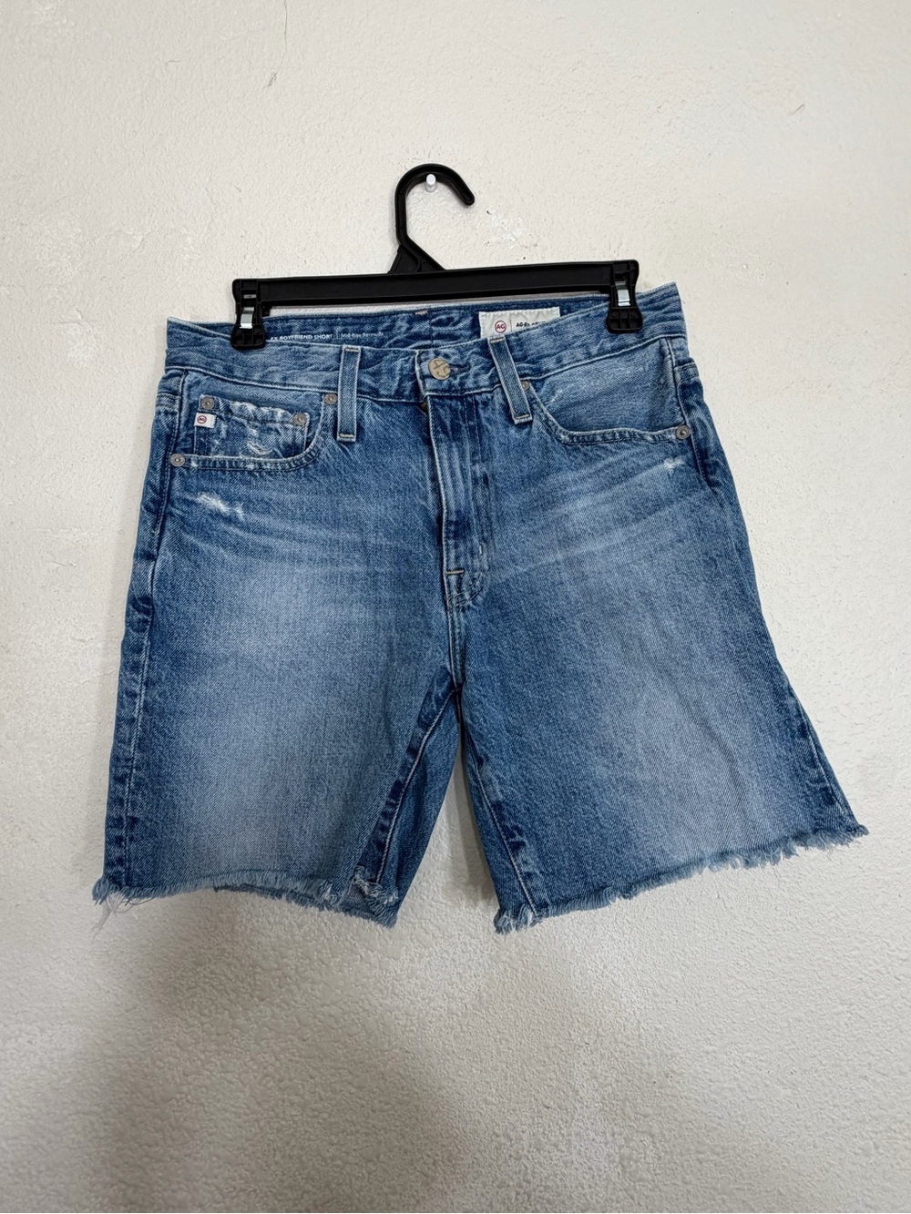 AG AG-ed Denim Ex-Boyfriend Bermuda Shorts | Made in Italy Fabric | 24